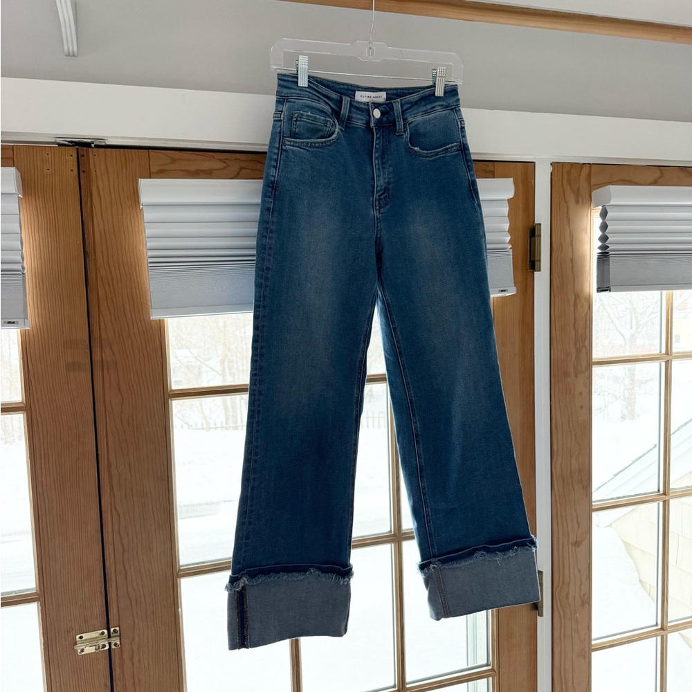 Flying Monkey Dark Blue Flare Jeans